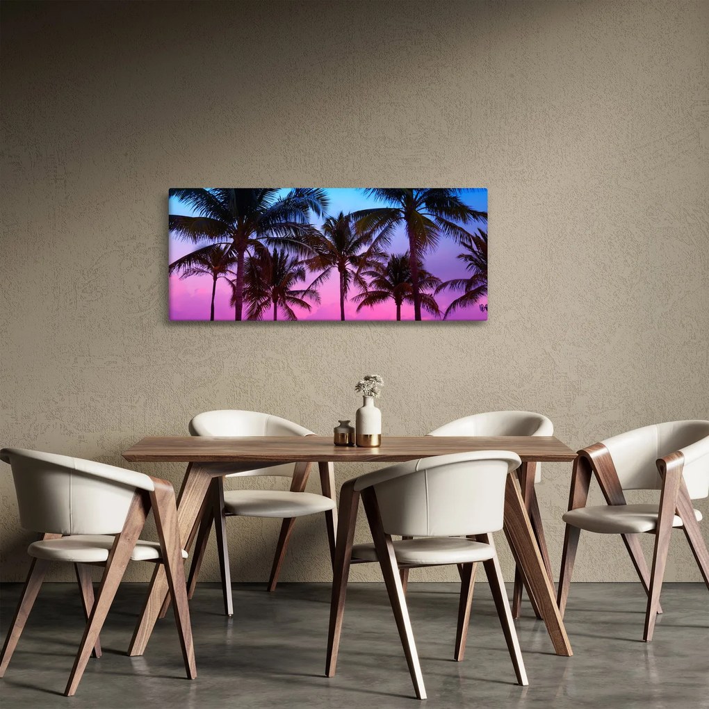Obraz - Palmy v Miami (120x50 cm)
