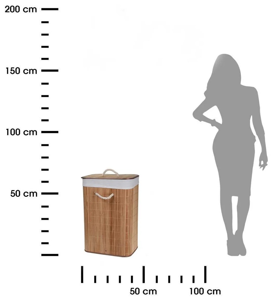 Kôš na bielizeň Stella Bamb, 60x40x30 cm