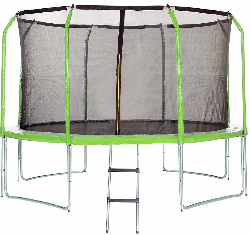 Trampolína COMFORT s rebríkom 366cm zelená