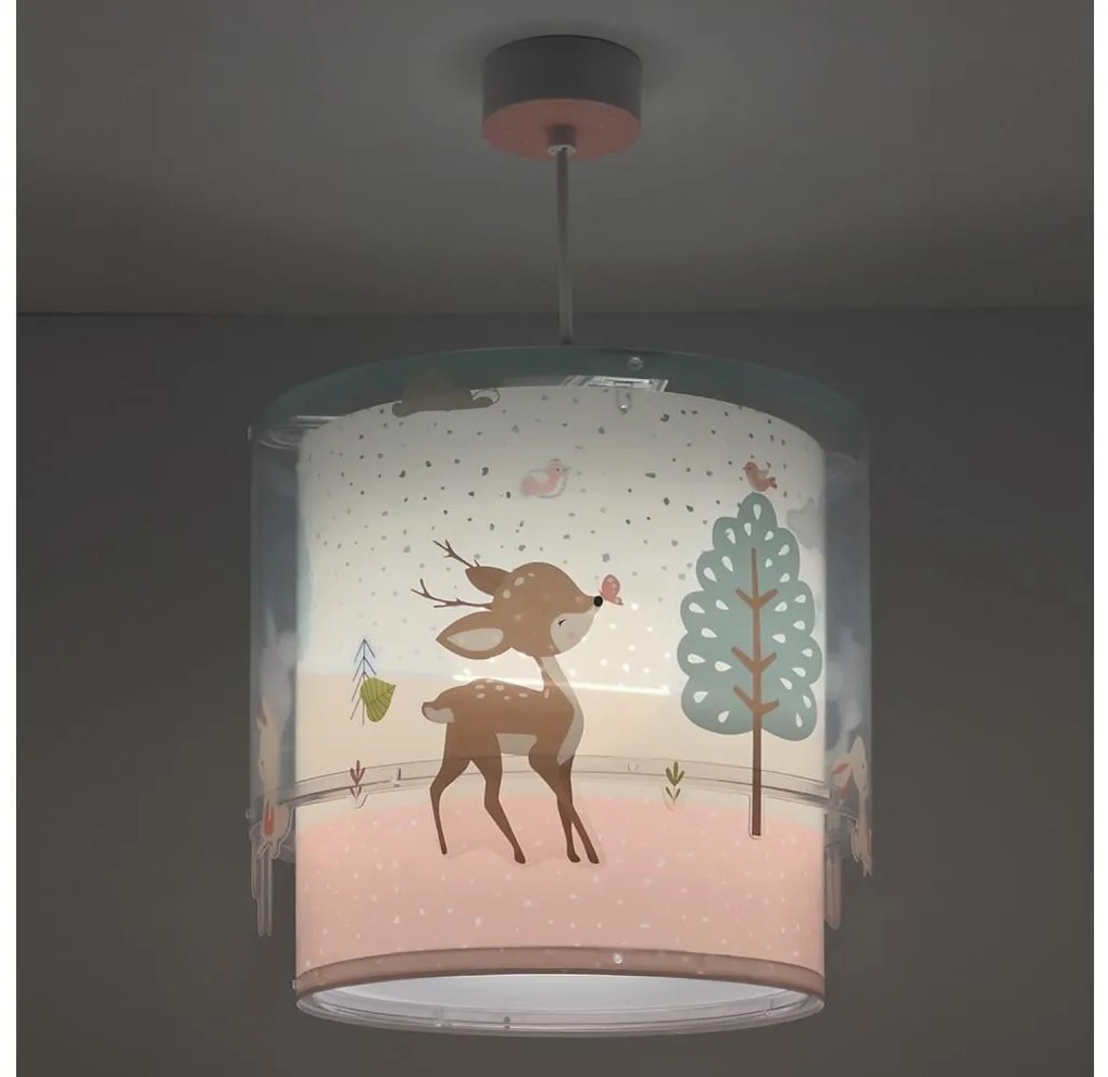 Dalber 61272 - Detský luster LOVING DEER 1xE27/60W/230V