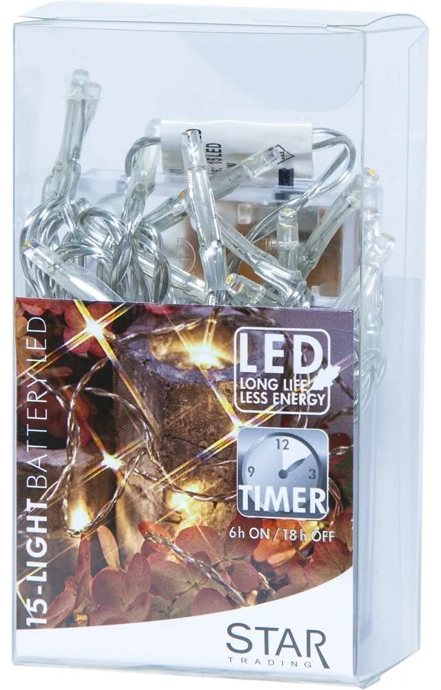 Svietiaca LED reťaz Star Trading Trendlites, dĺžka 2,1 m