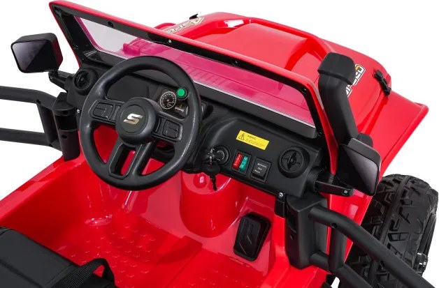 Elektrické autíčko Jeep Monster červené