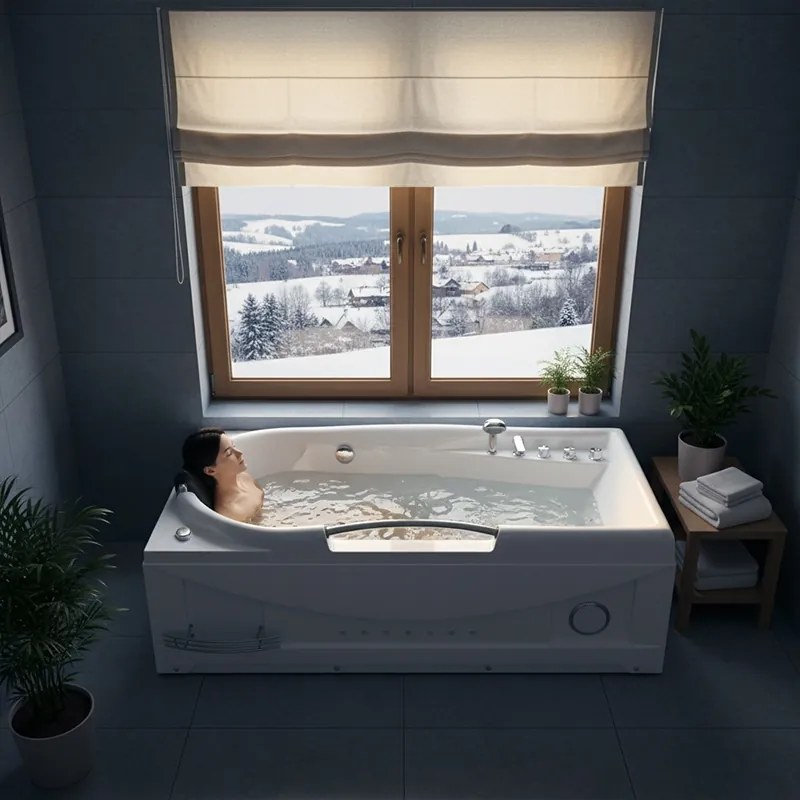 Terra Hydromasážna vírivá vaňa Ramzes 634 168x85 s ohrevom vody