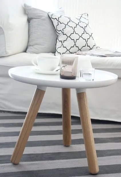 normann COPENHAGEN Okrúhly stolík White 50 cm