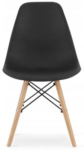 Jedálenská zostava TODI 60cm okrúhly stolový set biely + 2 stoličky OSAKA čierne