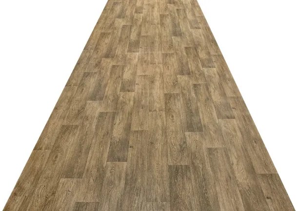 PVC podlaha Rimini Aged Oak 691D hnedá