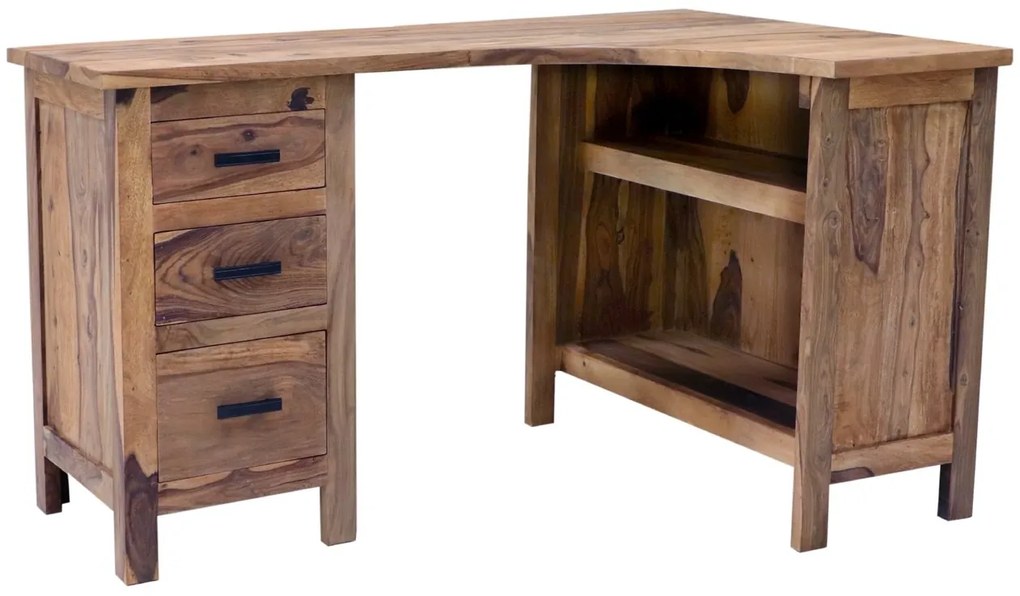 furniture-nabytek.cz - Rohový psací stůl masiv z palisandru 130x76x85