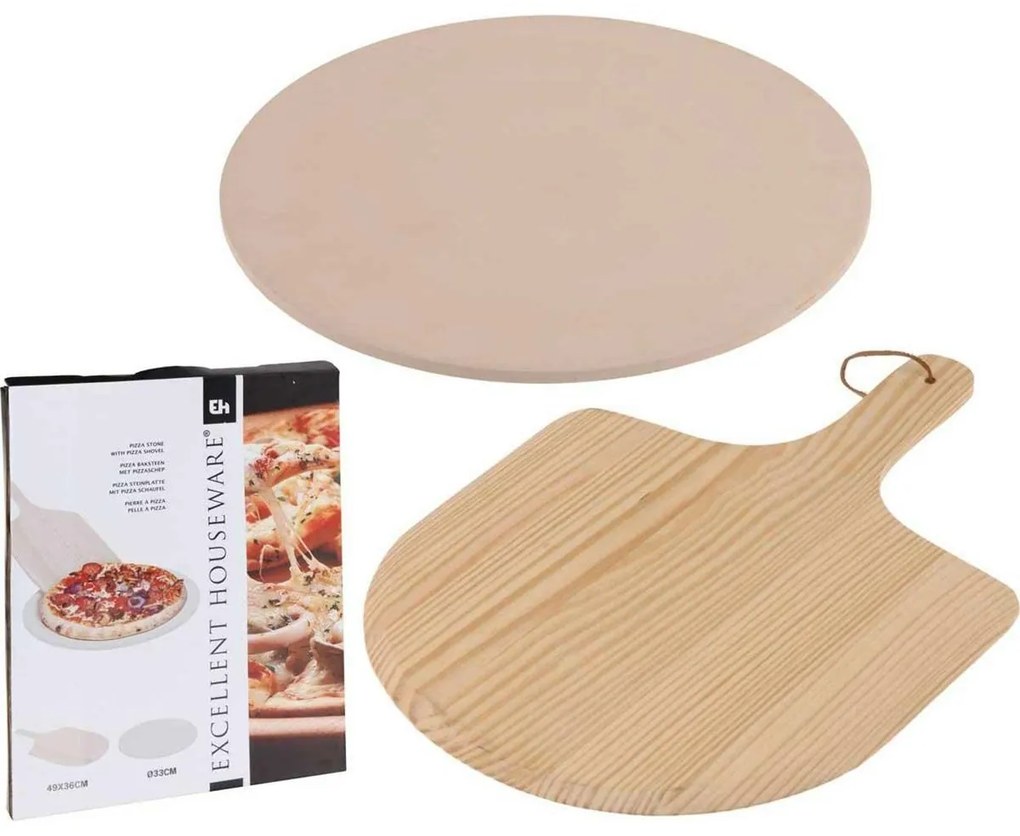 Kameň na pečenie pizze s podnosom Brew