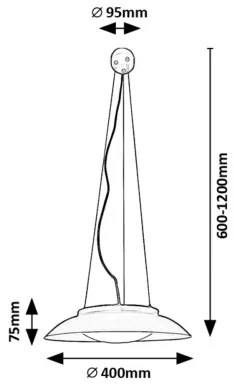 Rabalux 72134 - LED Luster na lanku HAFSA LED/24W/230V 3000K