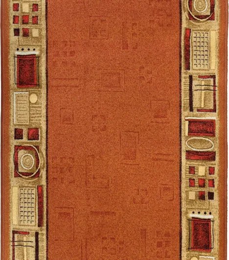Associated Weavers, Protišmykový behúň na mieru Jena 84, šíre 80 cm, oranžová, chodba / predsieň