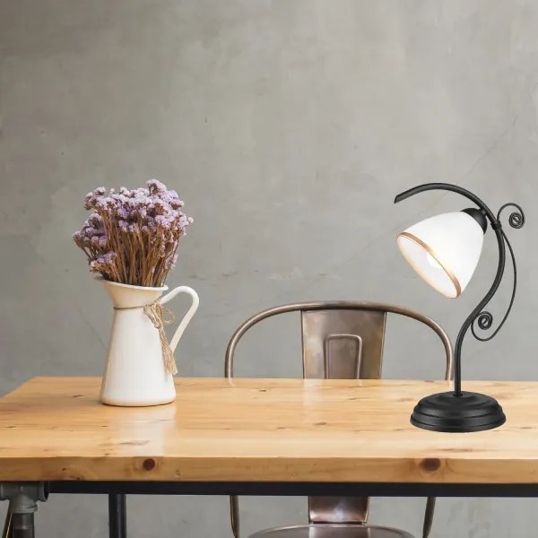 Stolná lampa RETRO II 1xE27/60W/230V čierna
