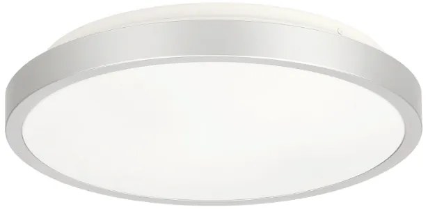 BERGE Stropné LED svietidlo SEMO-R SILVER - 2xE27 IP20 + 2x E27 10W sviečka - teplá biela