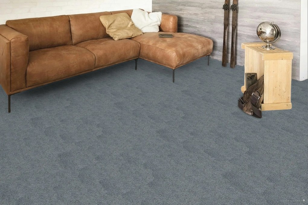 Koberec metráž La Scala 6991, na mieru, šíře 4m, šedá, twinback (filc+juta), obchodné priestory, ITC