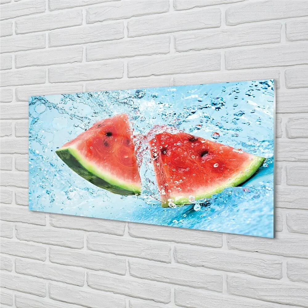 Obraz na skle melón voda 140x70 cm