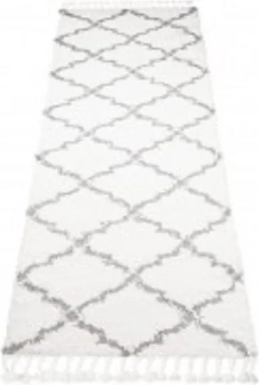 TA Koberec P129A KRÉMOVÁ/TMAVOSIVÁ BOHO Rozmer: 100x160 cm