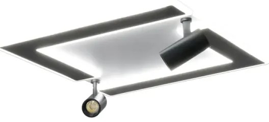 LED Stmievateľné stropné svietidlo LED/80W/230V 3000-6500K čierna +diaľkové ovládanie
