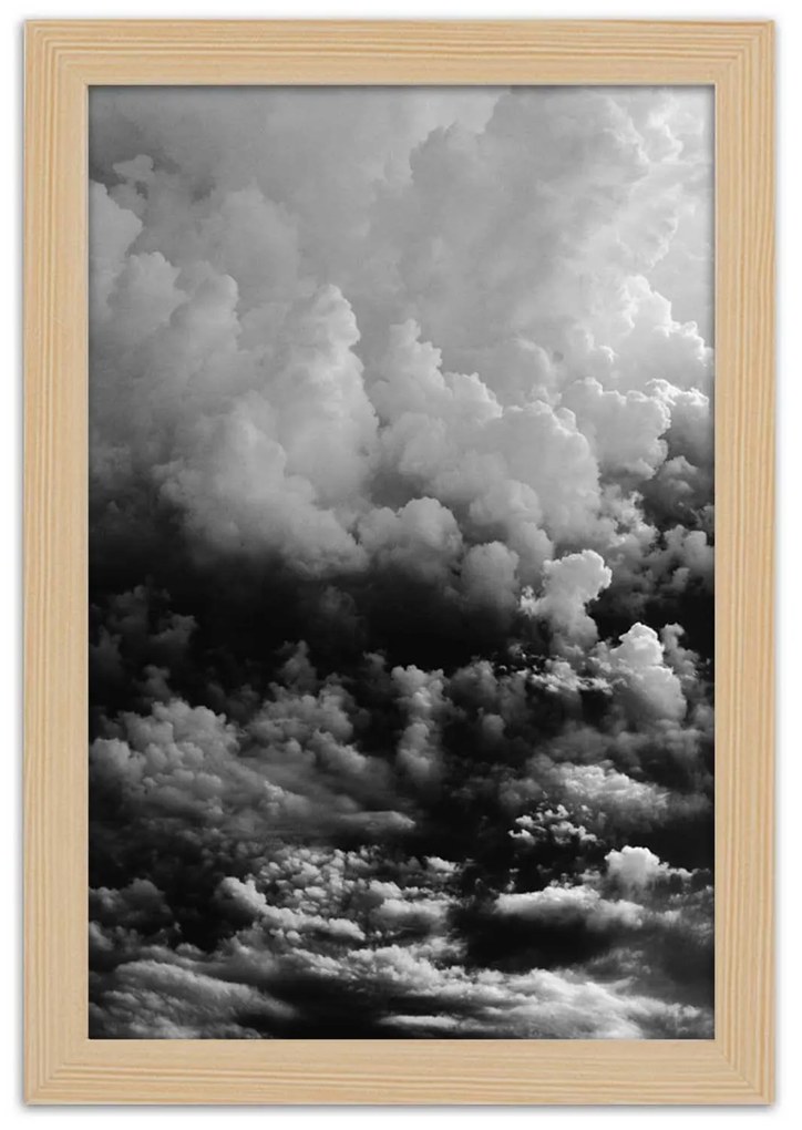 Gario Plagát Čierne mraky Farba rámu: Bez rámu, Rozmery: 60 x 90 cm