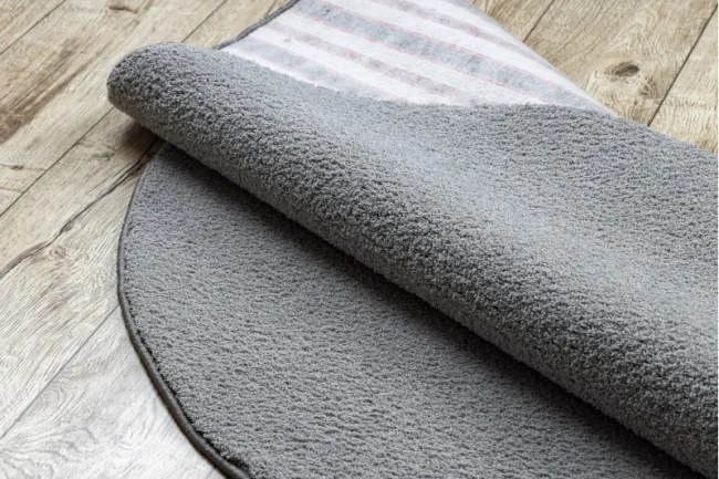 Koberec kruh VELVET MICRO sivý 90