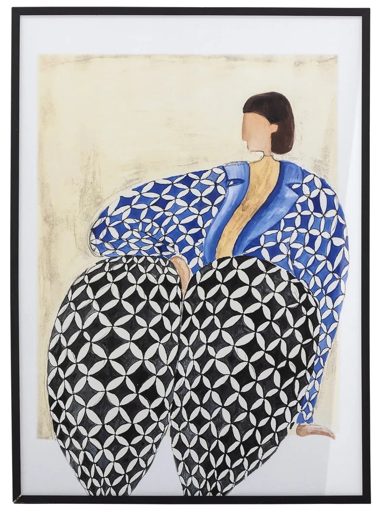 Bloomingville Obraz v ráme Vivianne 52 x 72 cm