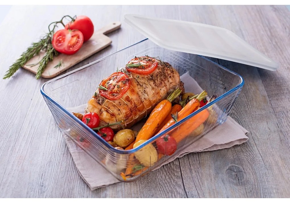 Pyrex Súprava sklenených dóz 2 ks, 1,5 l + 2,6 l