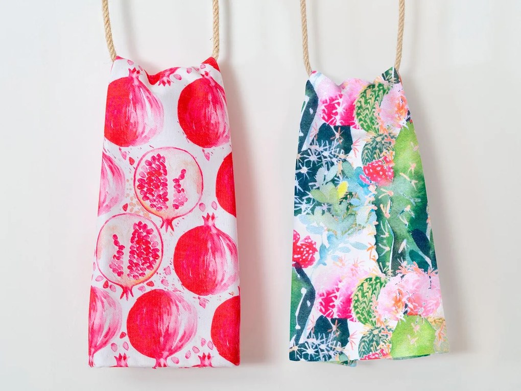 KUCHYNSKÉ UTIERKY MS HOME TROPICAL FRUITS SADA 2 KS 38X60 CM VZOROVANÉ