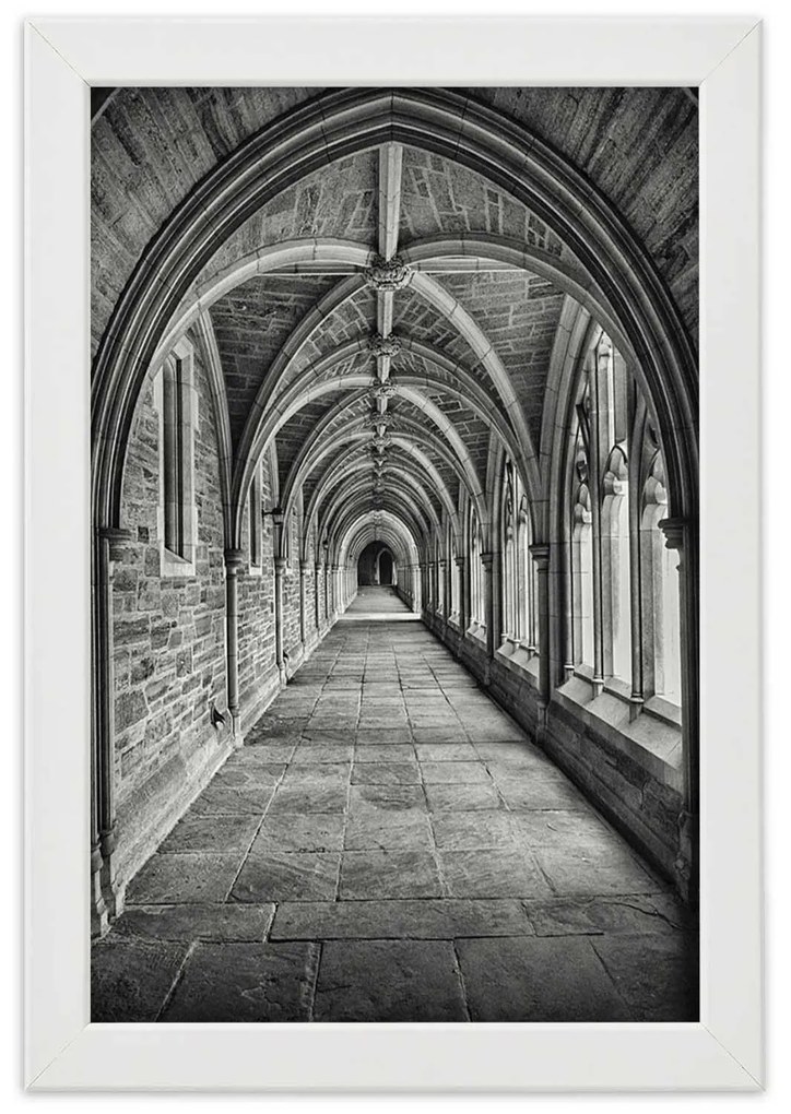 Gario Plagát Interiér kamennej katedrály Farba rámu: Bez rámu, Rozmery: 30 x 45 cm