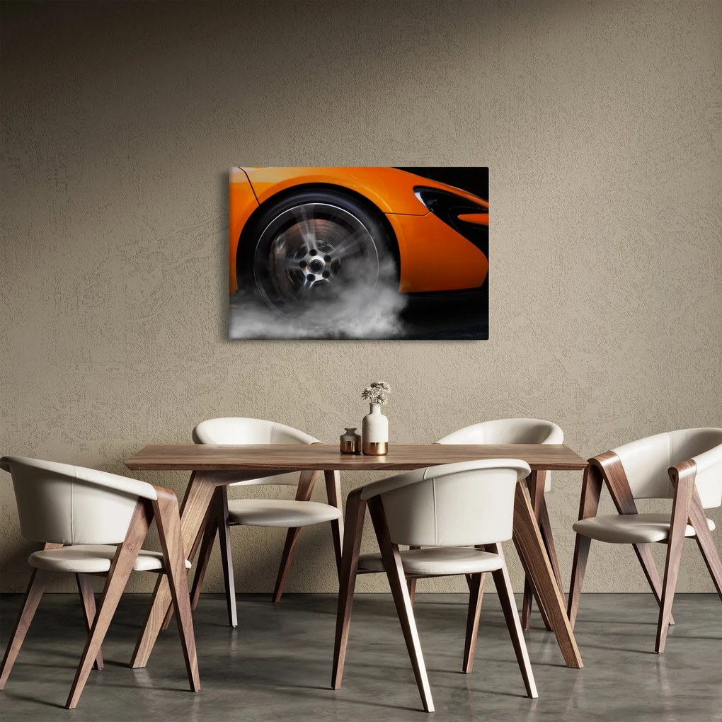 Obraz - Oranžový športiak (90x60 cm)