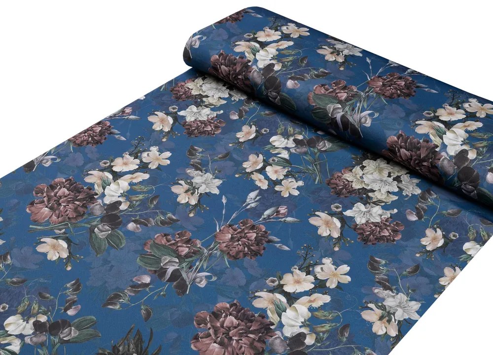 Biante Teflónové prestieranie na stôl TF-061 Kvety na modrom 35x45 cm