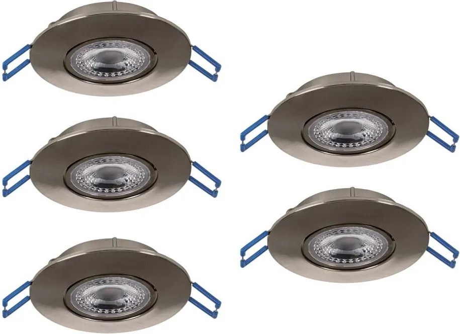 Eglo 300194 - SADA 5x LED zapustené stropné svietidlo GEDREZ LED/4,9W/230V pr. 9 cm chróm