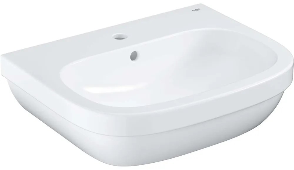 GROHE Euro Ceramic závesné umývadlo s otvorom, s prepadom, 595 x 482 mm, alpská biela, 39335000