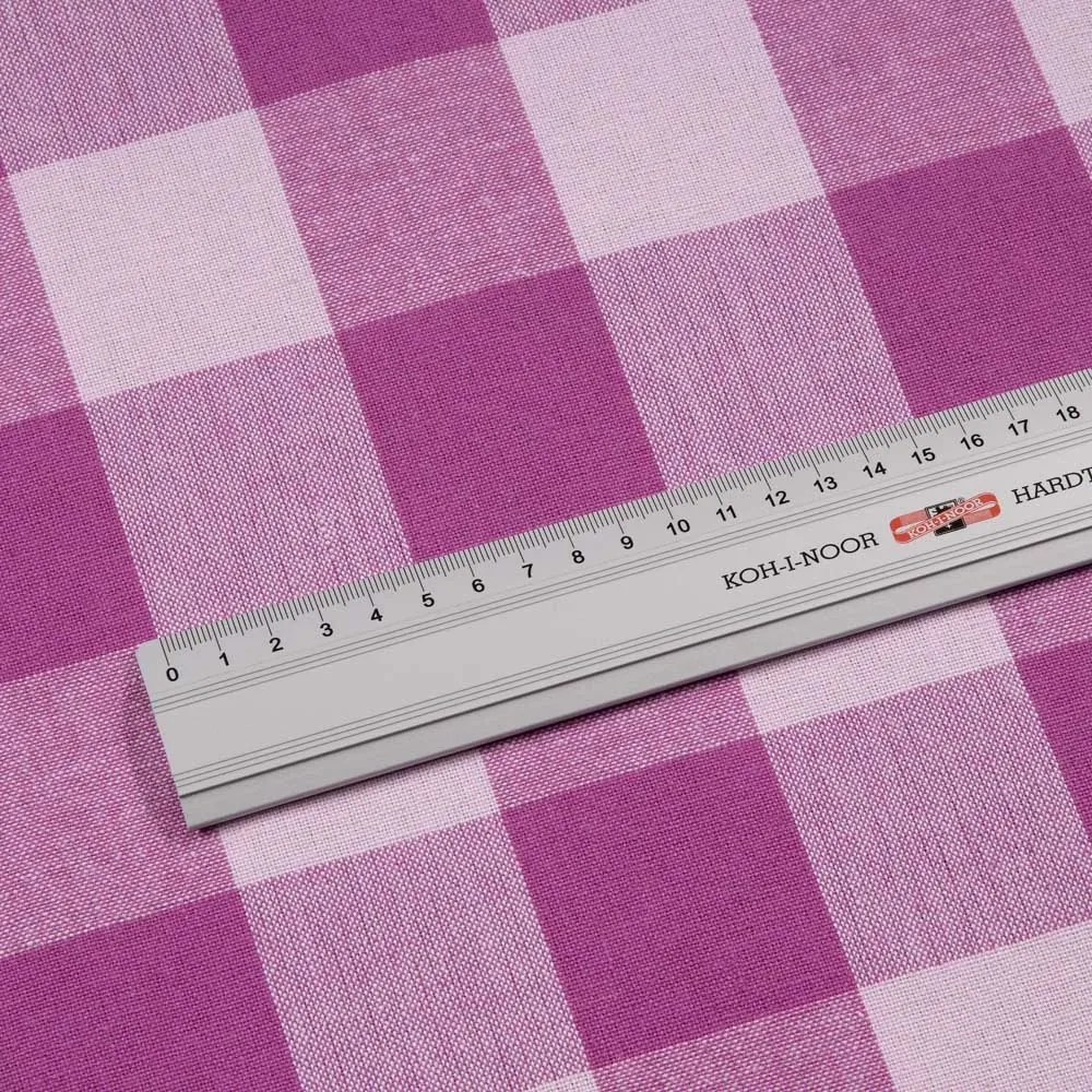 Biante Bavlnený obdĺžnikový obrus Olivia OL-021 Fialová kocka veľká 80x120 cm
