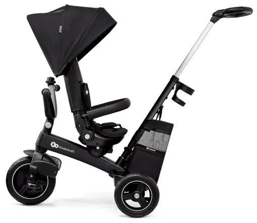 KINDERKRAFT SELECT - Detská trojkolka 5v1 EASYTWIST Premium čierna