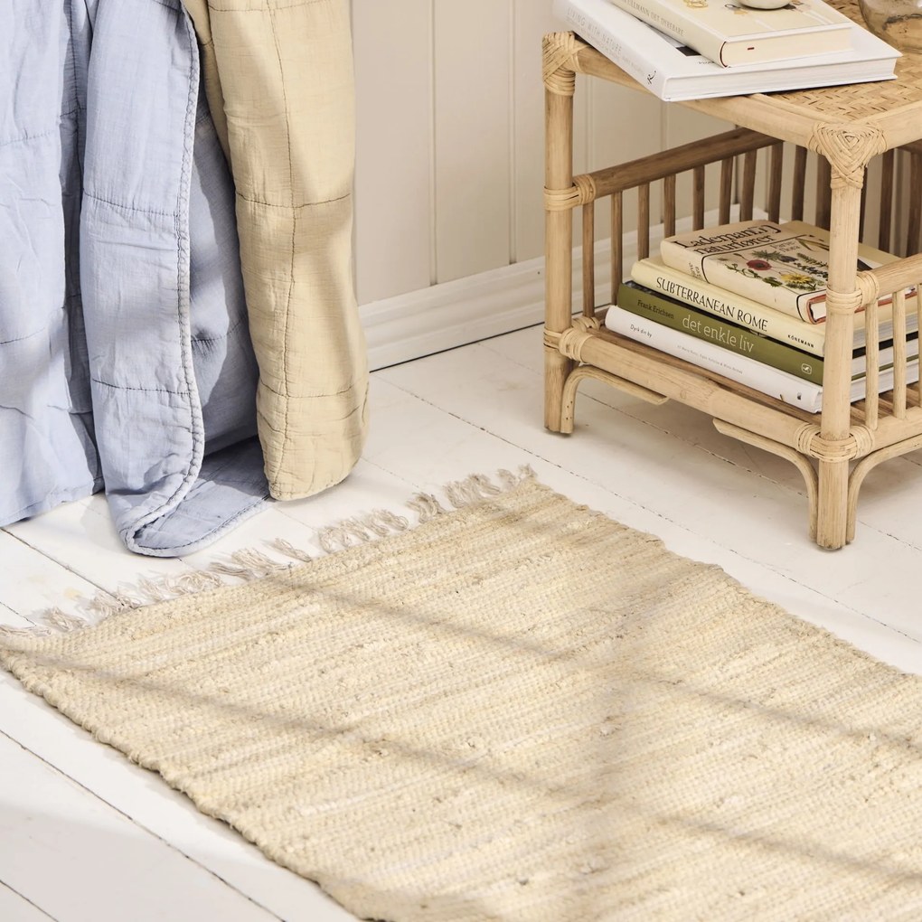 Ib Laursen Bavlnený behúň na podlahu Beige 60 × 120 cm