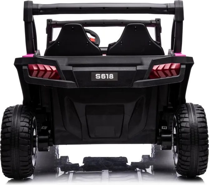 LEAN CARS Elektrické autíčko S618 ružové 4x4