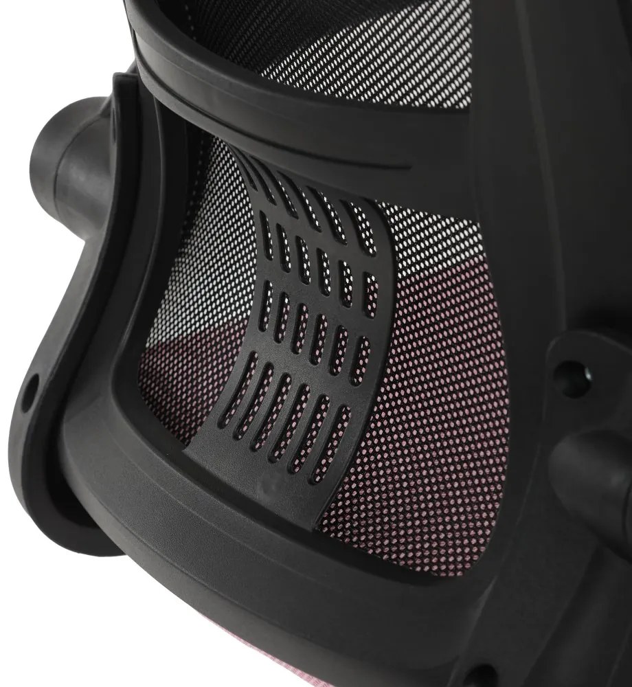 Detská pracovná stolička LUMO II — sieťovina, viac farieb Ružová