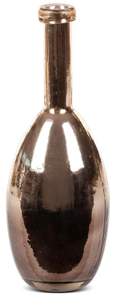 Dekoratívna sklenená váza Dahlia 11x31 CM HNEDÁ