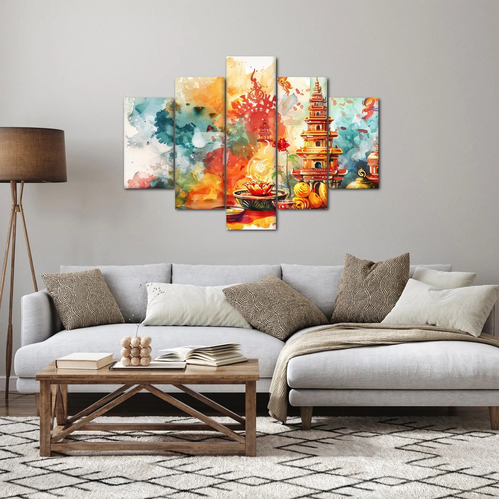 Obraz - Akvarelové ilustrácie (150x105 cm)