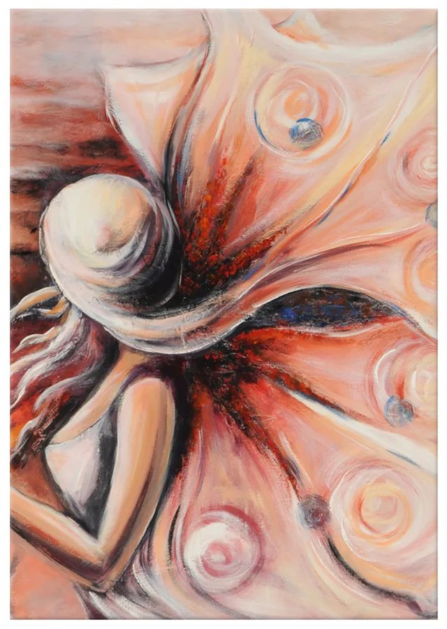 Gario Ručne maľovaný obraz Tajomná neznáma Rozmery: 100 x 70 cm