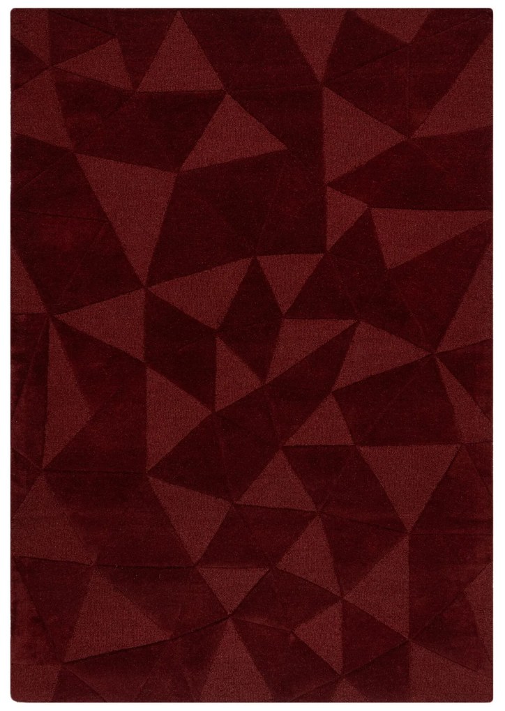 Flair Rugs, Kusový koberec Moderno Shard Red, 120x170, červená, chodba / predsieň