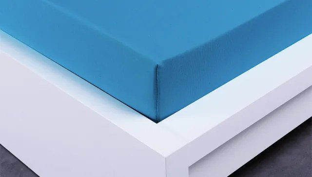 Jersey prestieradlo Exclusive dvojposteľ - modrá 200x220 cm