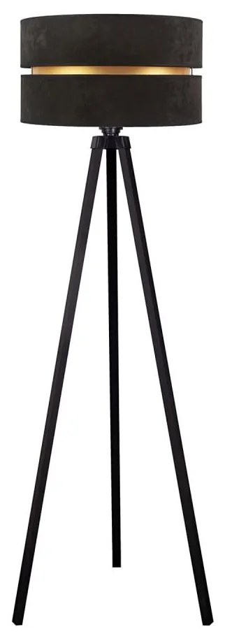 Duolla - Stojacia lampa DUO 1xE27/60W/230V pr. 44 cm čierna/wenge DU83525SC