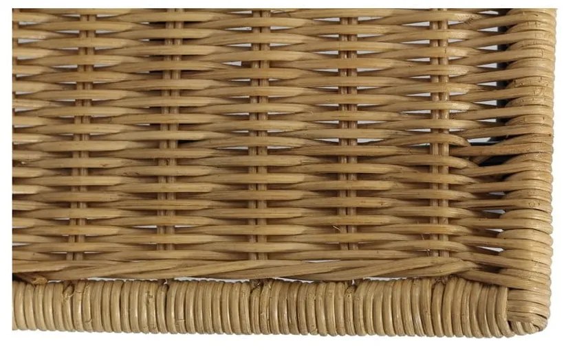 Súprava 4 ratanových jedálenských stoličiek Sofia a čierneho stola Marienlist - Bonami Essentials