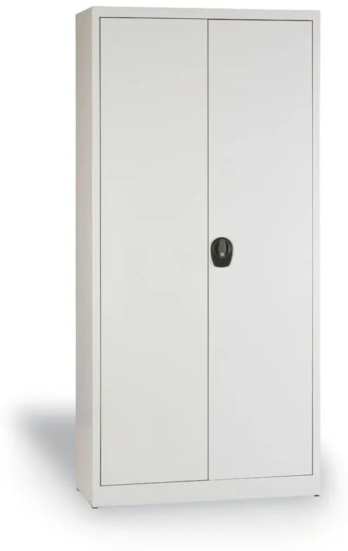 Dielenská policová skriňa na náradie KOVONA JUMBO, 4 police, demontovaná, 950 x 600 x 1950 mm, sivá / sivá