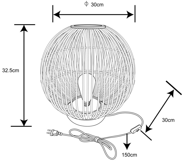 GLOBO HILDEGARD 15368T Stolová lampa