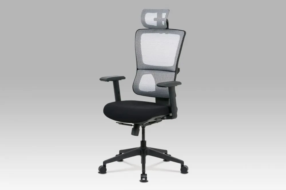 Kancelárská stolička KA-M04 WT čierná / biela Autronic