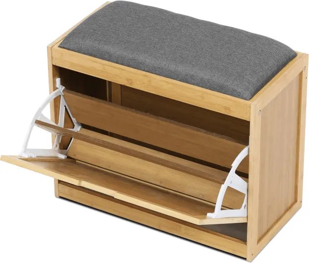 Bambusový botník prírodný DR-N1014 GREY2