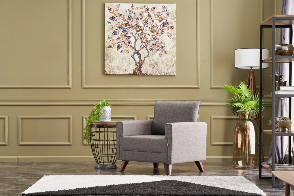 Křeslo Bella hnědé