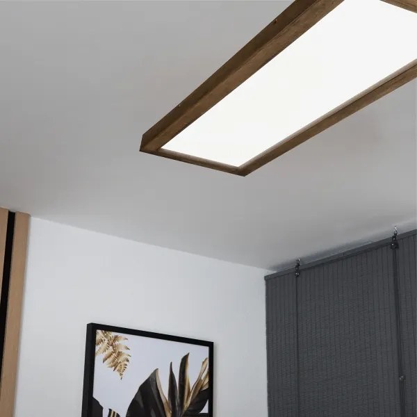Brilagi - LED Kúpeľňové svietidlo WOODY FRAME LED/40W/230V 120x30 IP44 dub orech