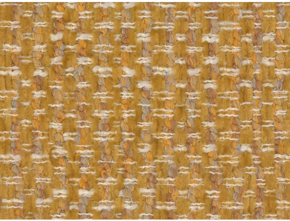 Čalúnená dvojlôžková posteľ s úložným priestorom s roštom 160x200 cm v horčicovej farbe Solange – Micadoni