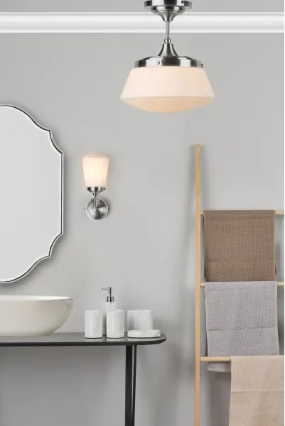 Där Lighting CAD0150 - Kúpeľňové prisadené svietidlo CADEN 1xE27/60W/230V IP44 lesklý chróm